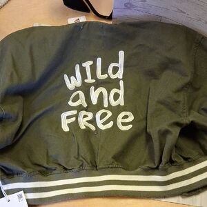 Wild Rose Kids Jean Jacket - Olive Green